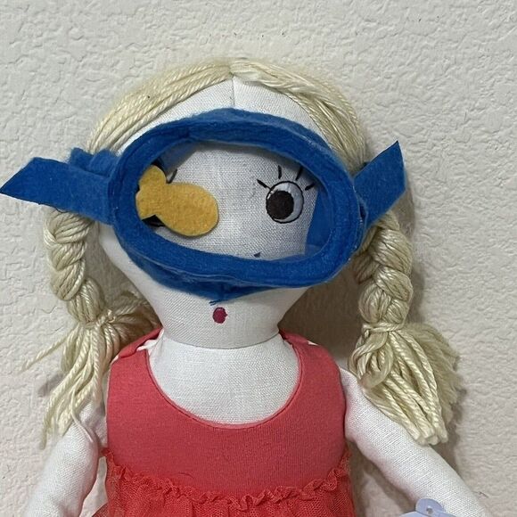 Pottery Barn Kids Designer Doll Manina Under the Sea Diver Snorkel Long Legs NWT - Picture 3 of 15